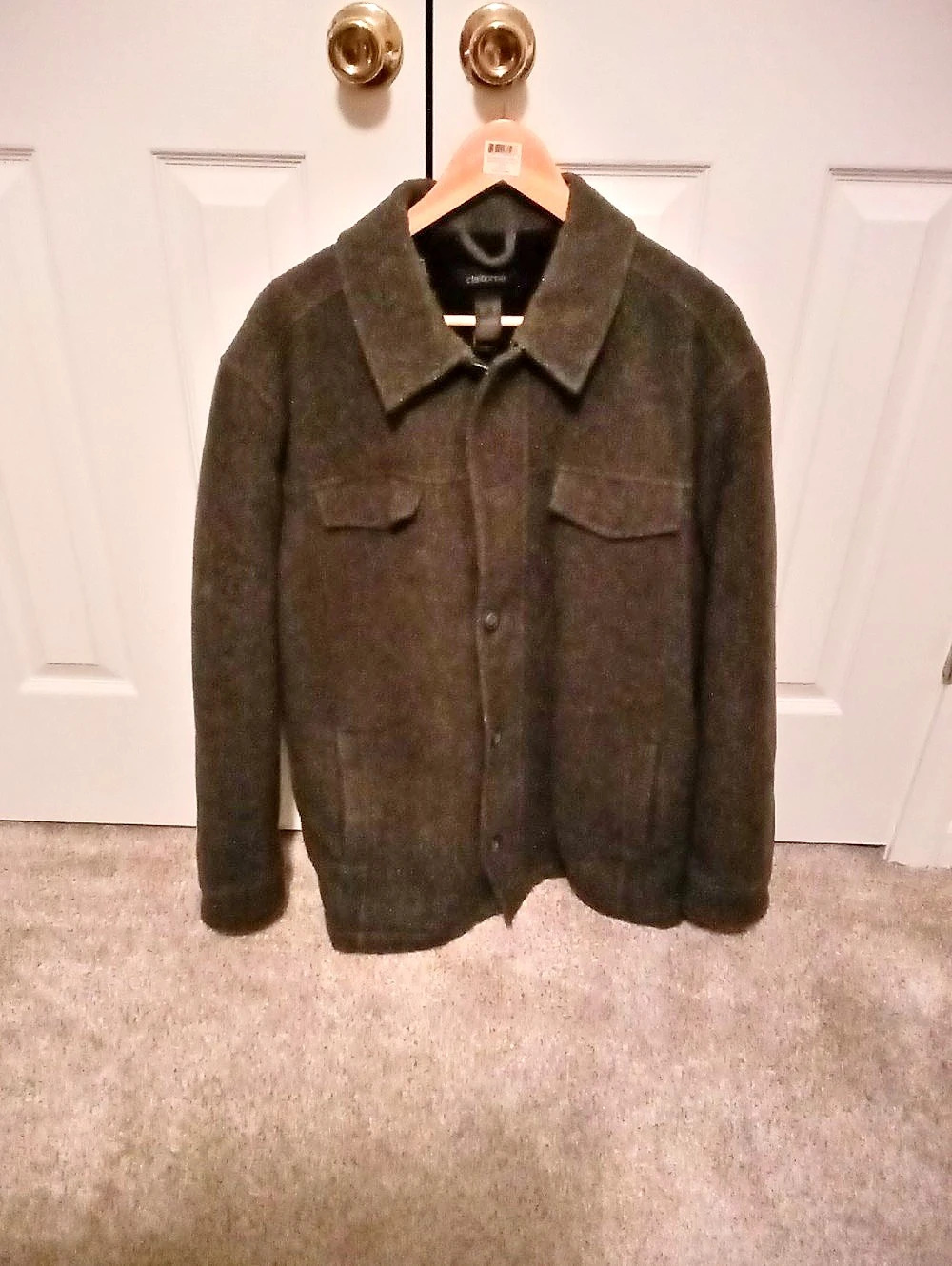 Claiborne Men's Jacket Gray Large Like New